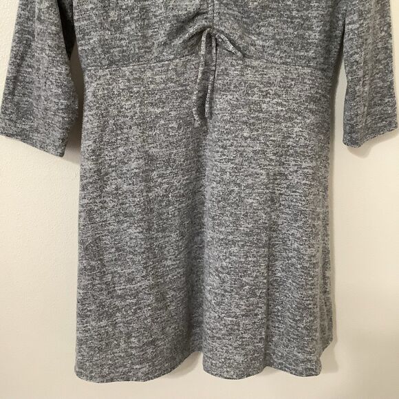 Arizona Jeans Minimalist Chic Grey Tied Cozycore Comfy Cinched Slouchy Dress XL - Picture 3 of 10